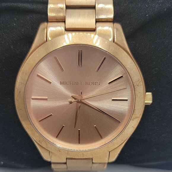 Michael Kors Runway MK3197 Womens Stainless Steel Analog Dial Quartz Watch DE114 - Picture 1 of 10